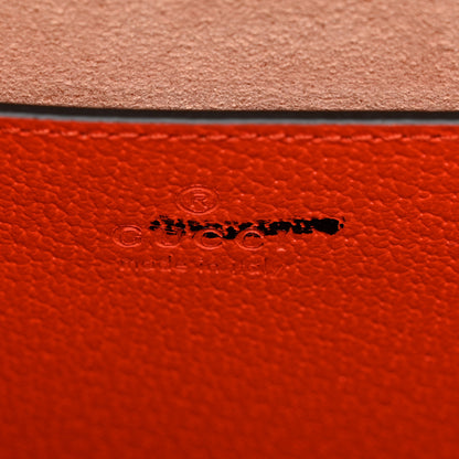 Gucci Textured Dollar Calfskin Web Small Diana Tote Bag Deep Orange Spicy Cyclamin 6 of 10