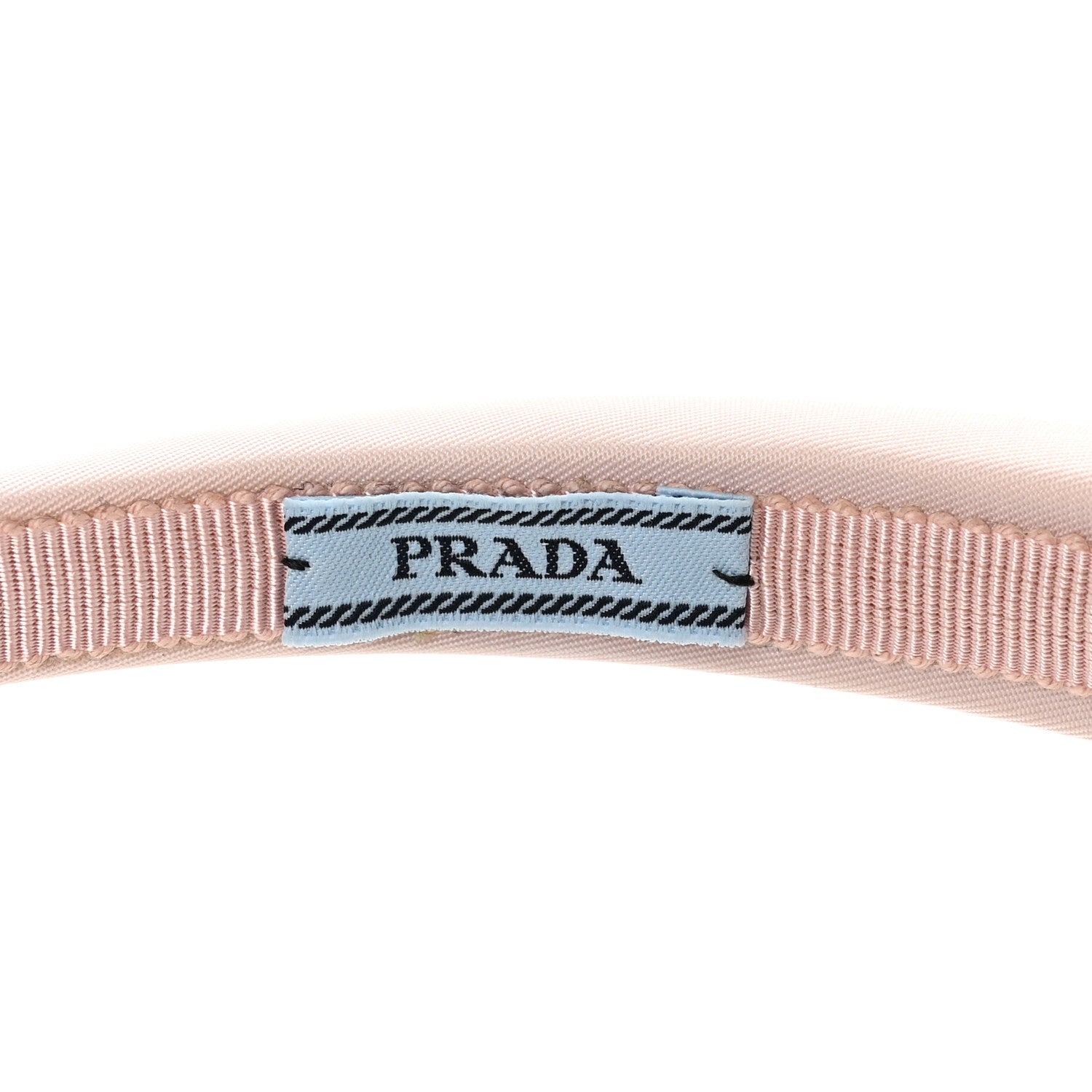 Prada Re-Nylon Triangle Logo Thin Headband Alabastro 4 of 4