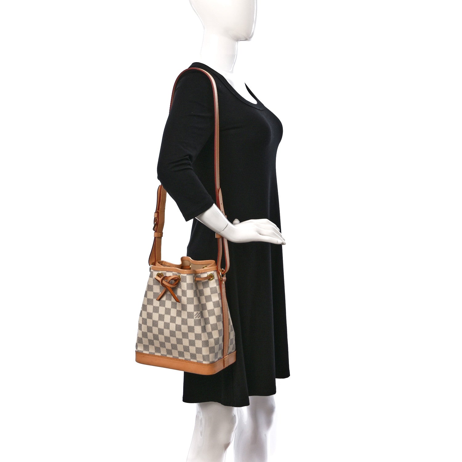 Louis Vuitton Damier Azur Noe BB 2 of 17