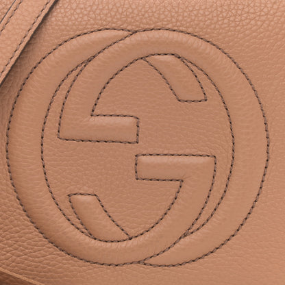 Gucci Pebbled Calfskin Small Soho Disco Bag Rose Beige 5 of 10