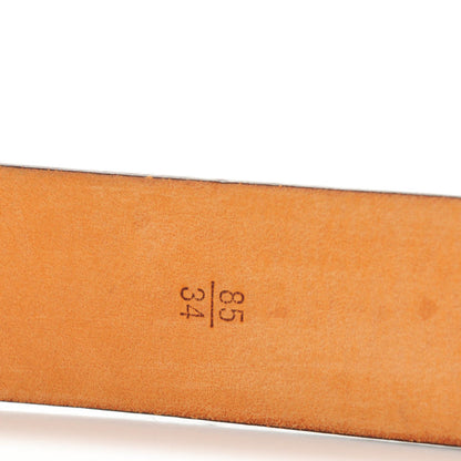 Louis Vuitton Monogram Ceinture Belt Gold Buckle 85 34 4 of 9