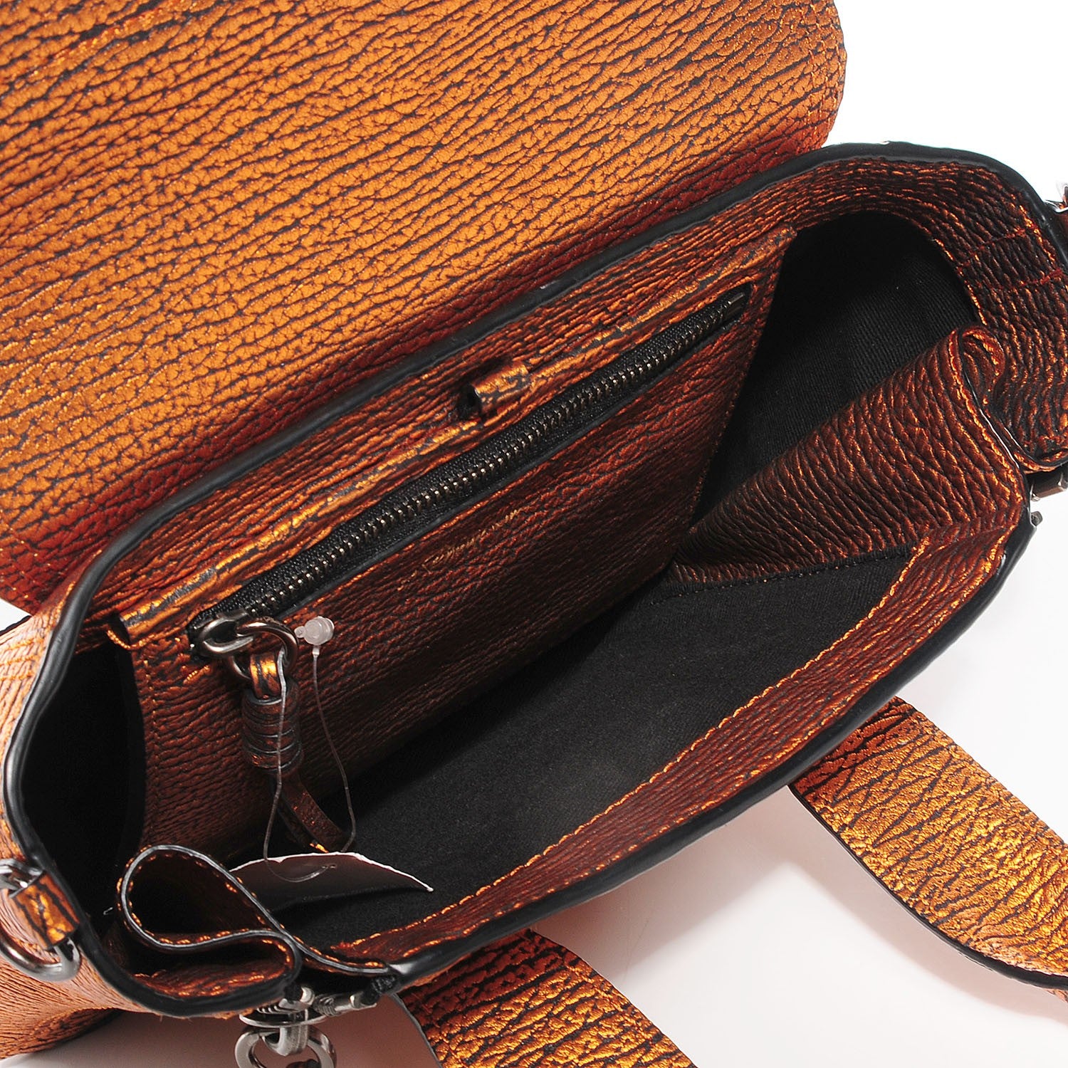 3.1 Phillip Lim 3.1 Metallic Leather Mini Pashli Satchel Copper 5 of 11