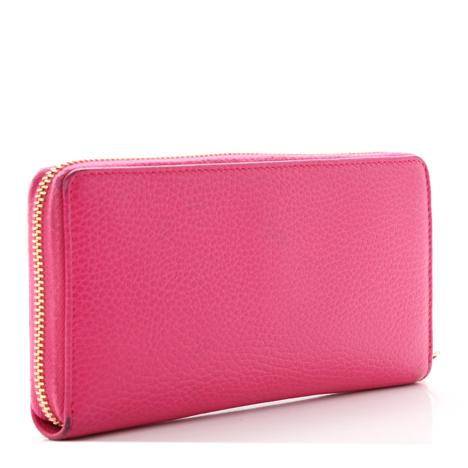Gucci Dollar Calfskin GG Marmont Zip Around Wallet Box Pink 3 of 8