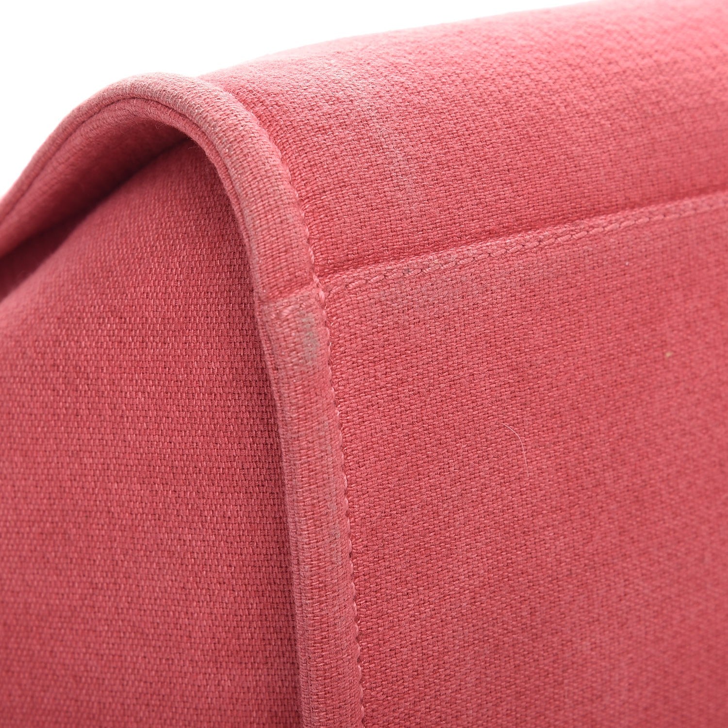 Chanel Canvas Large Deauville Tote Red 9 of 13