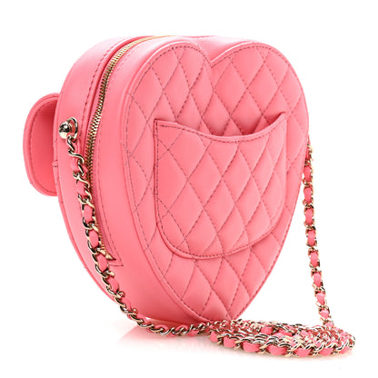 Chanel Lambskin Quilted CC In Love Heart Bag Pink 4 of 21