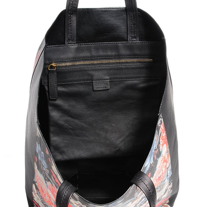 Celine Lambskin Floral Vertical Cabas Potiron 6 of 9
