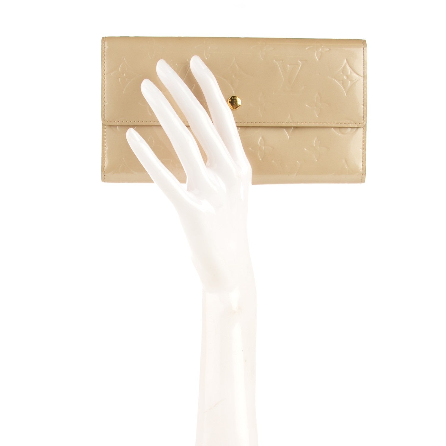 Louis Vuitton Vernis Porte Tresor International Wallet Beige 2 of 7