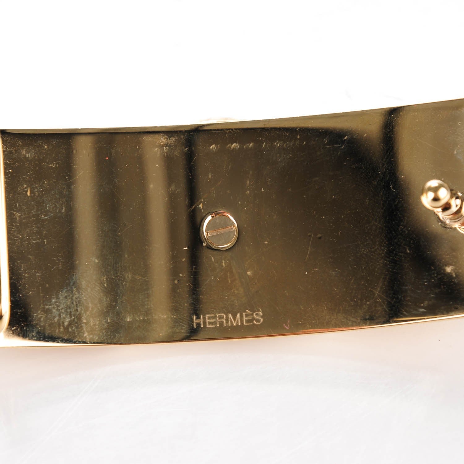 Hermes Box Togo 24mm Sydney Belt 85 Black Gold 6 of 8