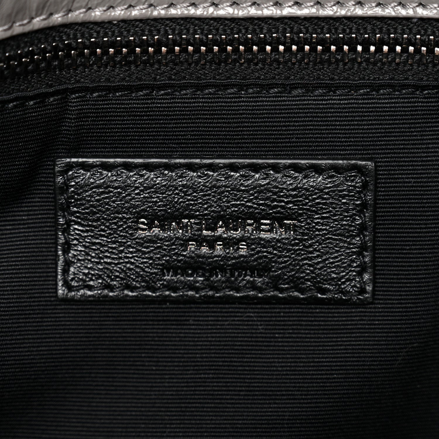 Saint Laurent Crinkled Calfskin Matelasse Monogram Medium Niki Chain Satchel Fog 6 of 10
