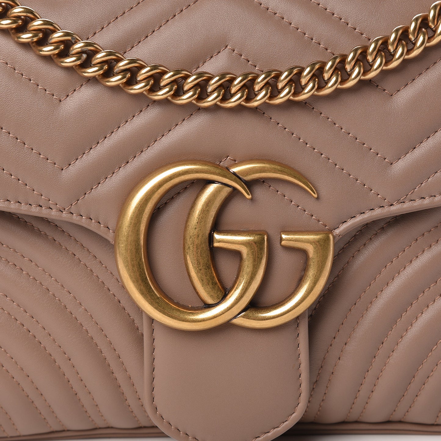 Calfskin Matelasse Medium GG Marmont Shoulder Bag Porcelain Rose