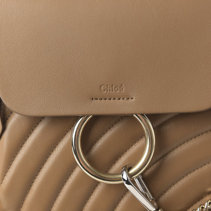 Chloe Calfskin Quilted Small Faye Backpack Nut 8 of 8
