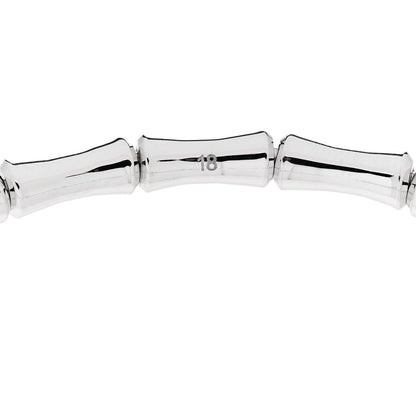 Gucci 18K White Gold Small Bamboo Spring Bracelet 6 of 7