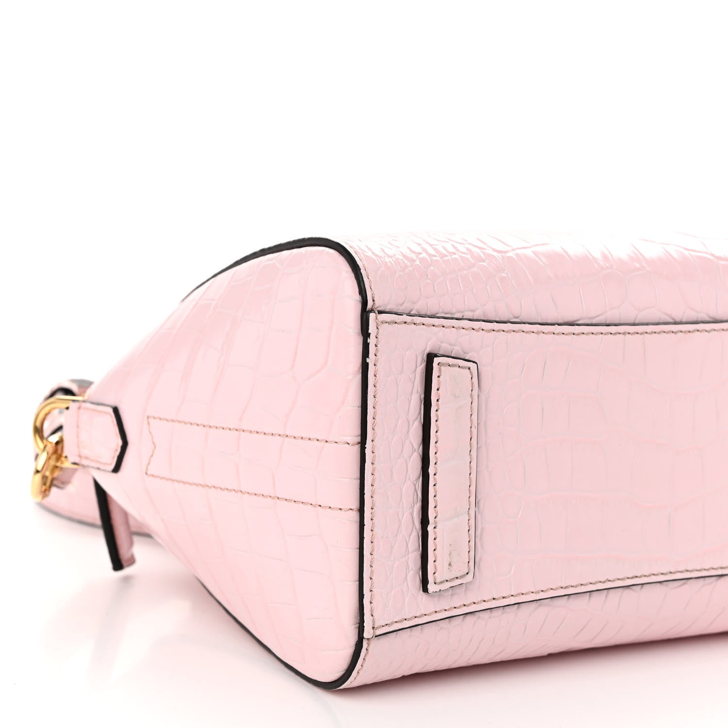 Givenchy Calfskin Crocodile Embossed Mini Antigona Pink 9 of 10