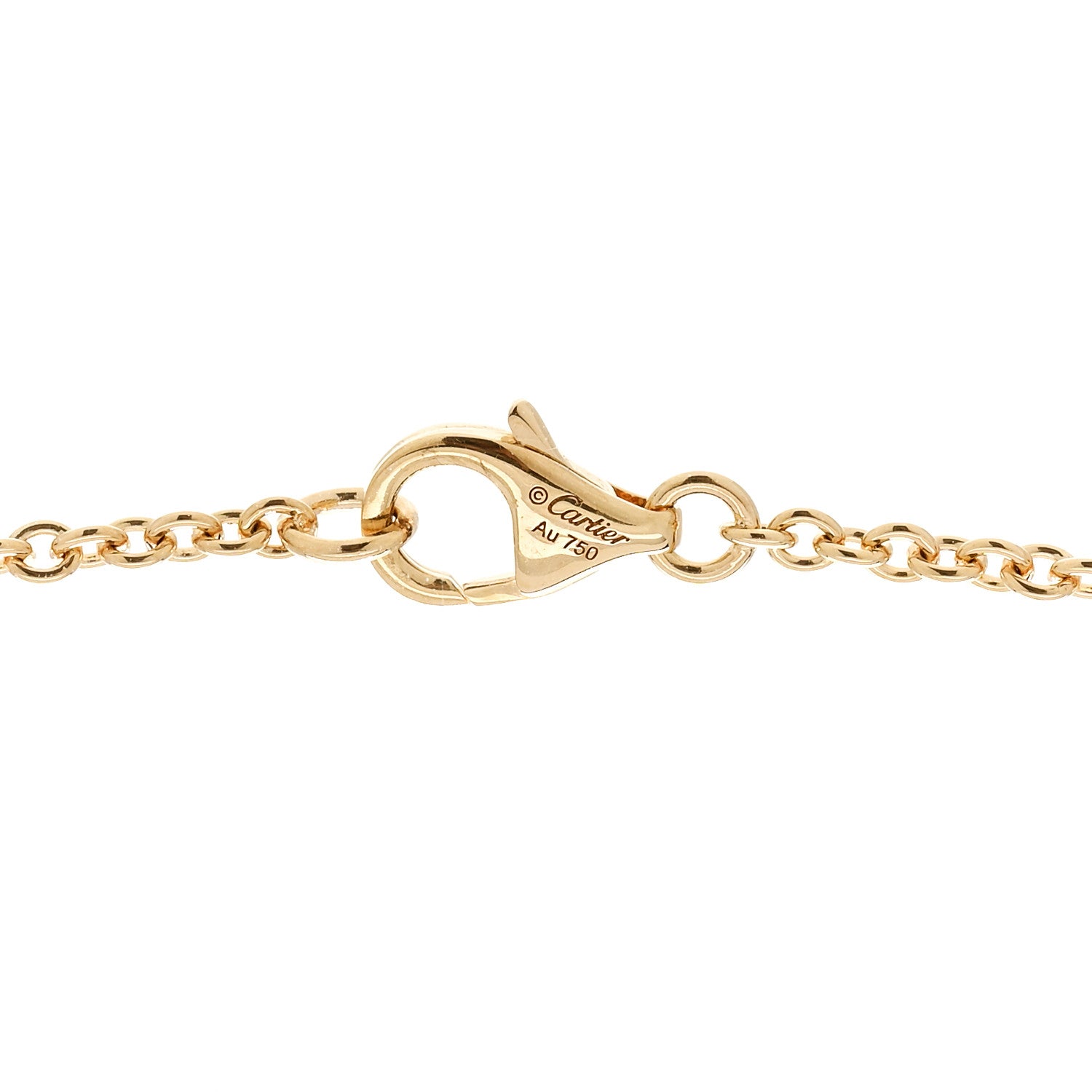 Cartier 18K Yellow Gold Interlocking LOVE Necklace 4 of 6