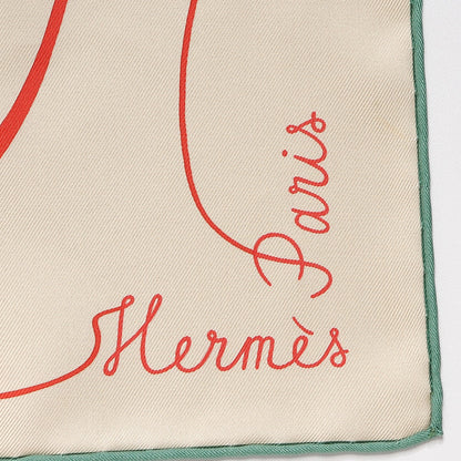 Hermes Silk Faune Lettree Scarf 90 6 of 8