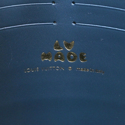 Louis Vuitton X NIGO Taurillon Monogram Denim Drip Pochette Voyage MM Blue 6 of 9
