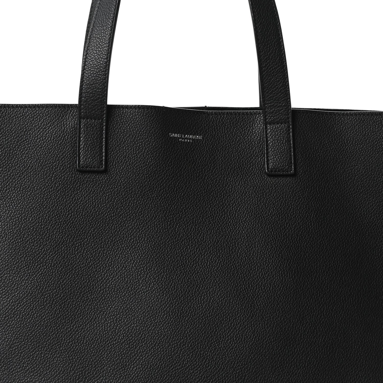 Saint Laurent Calfskin Bold Shopping Tote Black 7 of 9