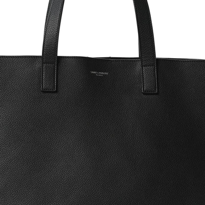 Saint Laurent Calfskin Bold Shopping Tote Black 7 of 9