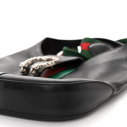 Gucci Calfskin Web Stripe Small Dionysus Hobo Black 9 of 9