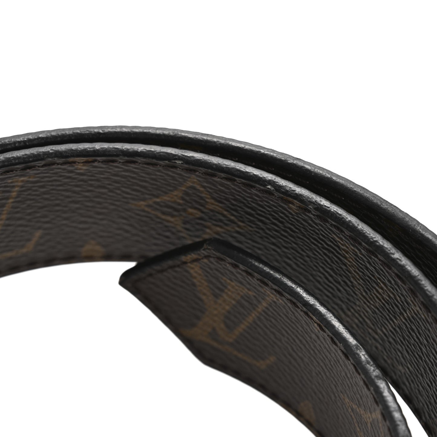 Monogram Epi 35mm LV Circle Reversible Belt 95 38 Black