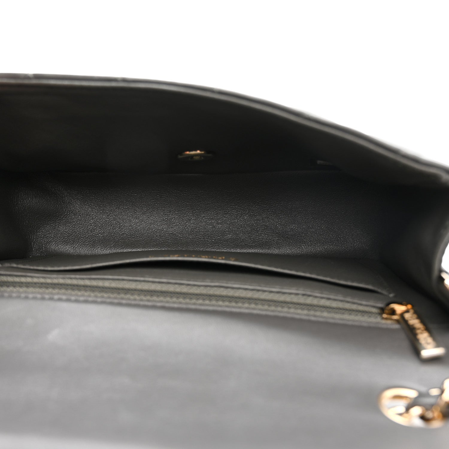 Chanel Lambskin Quilted Mini Rectangular Flap Dark Grey 5 of 13