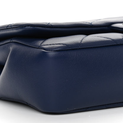 Chanel Lambskin Quilted Resin Bi-Color Chain Flap Bag Navy 9 of 11