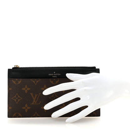 Louis Vuitton Monogram Slim Purse Black 2 of 7