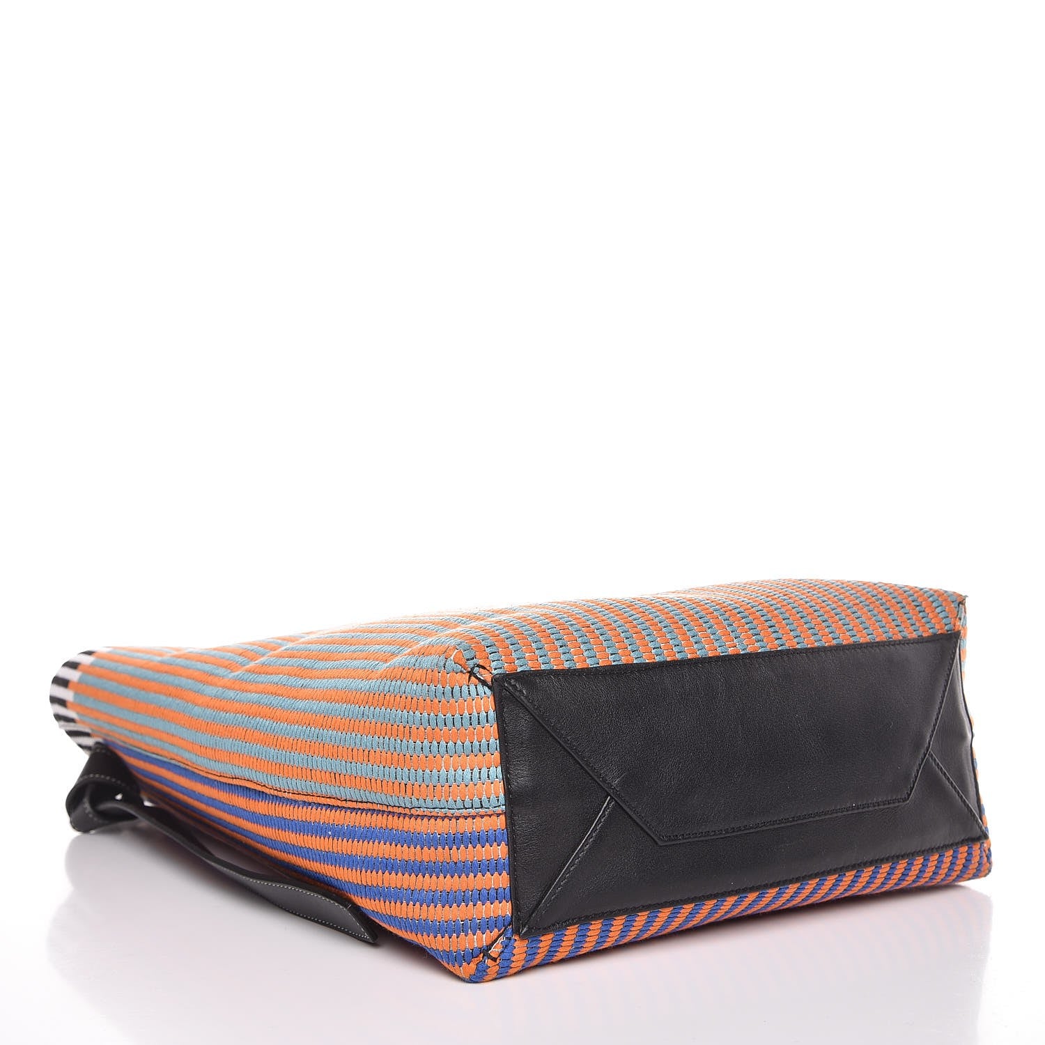 Celine Woven Canvas Small Twisted Cabas Multicolor 4 of 6