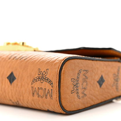 MCM Visetos Small Millie Crossbody Bag Cognac 10 of 11