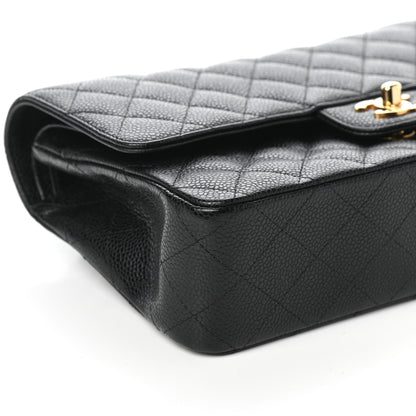Chanel Caviar Quilted Medium Double Flap Black 9 of 10
