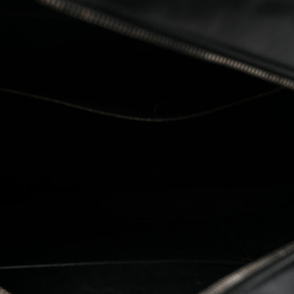 Saint Laurent Calfskin Medium Miles Logo Bowler Duffel Bag Black 5 of 9