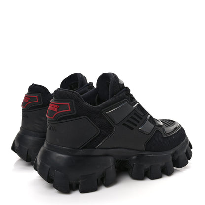 Prada Rubber Technical Knit Fabric Cloudbust Thunder Sneakers 37 Black 4 of 10