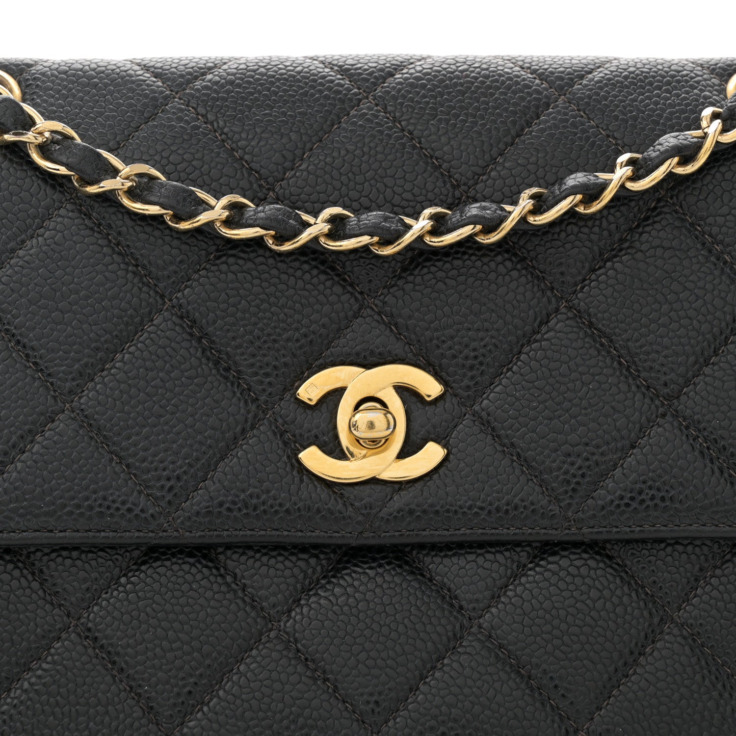 Chanel Caviar Quilted Medium Single Flap Black 8 of 11