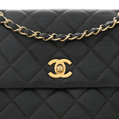 Chanel Caviar Quilted Medium Single Flap Black 8 of 11