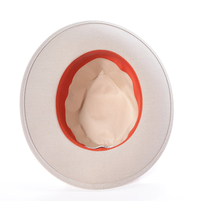 Hermes Toile Lambskin Hat 56 Natural 4 of 10