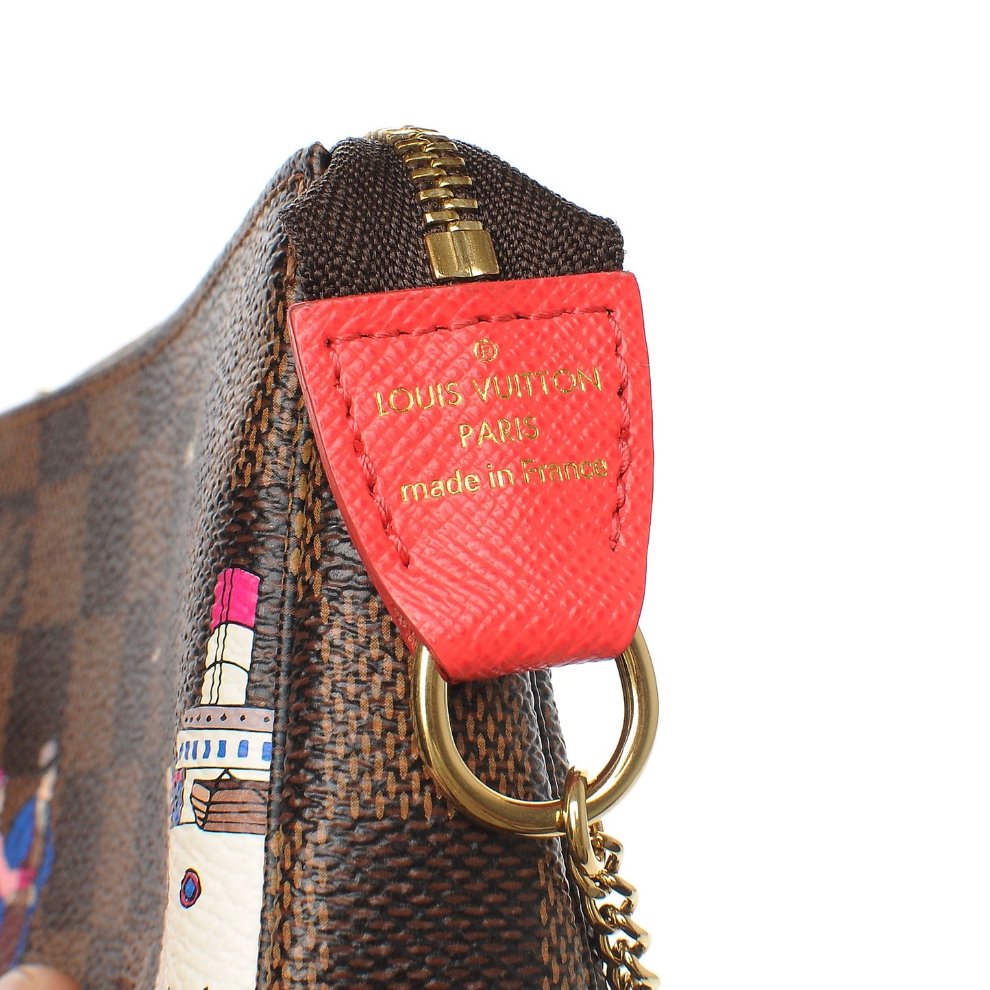 Damier Ebene 2016 Christmas Animation Mini Pochette Accessories