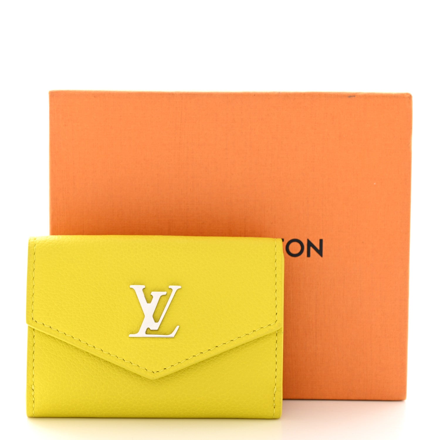 Louis Vuitton Soft Calfskin My LockMe Compact Wallet Pistache 8 of 8