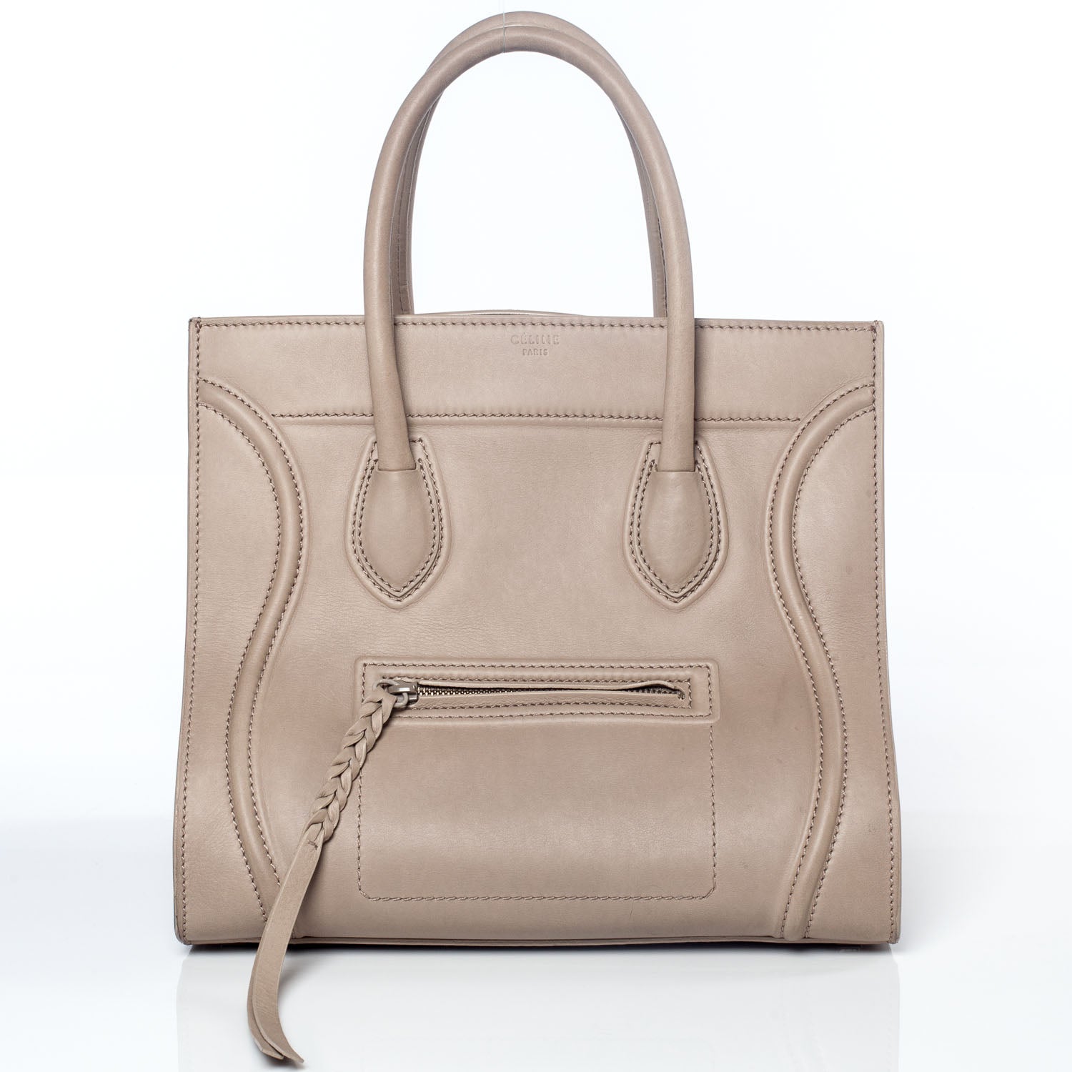 Celine Smooth Calfskin Medium Phantom Luggage Taupe 1 of 8