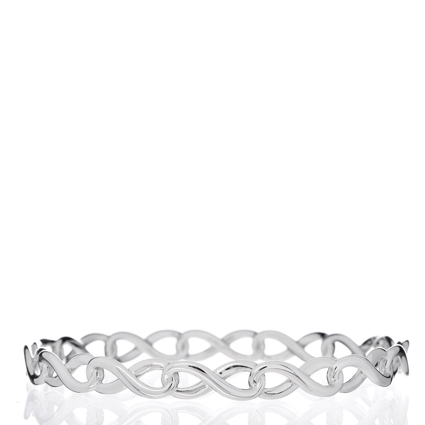 Sterling Silver Infinity Bangle Bracelet