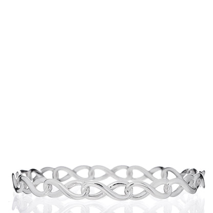 Tiffany Sterling Silver Infinity Bangle Bracelet 3 of 4