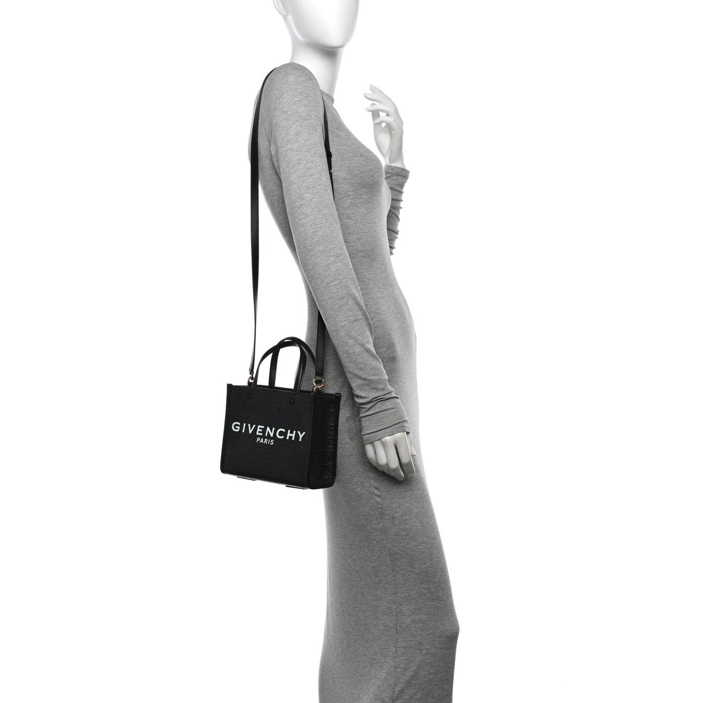 Canvas Mini Bond Shopper 4G Tote Black