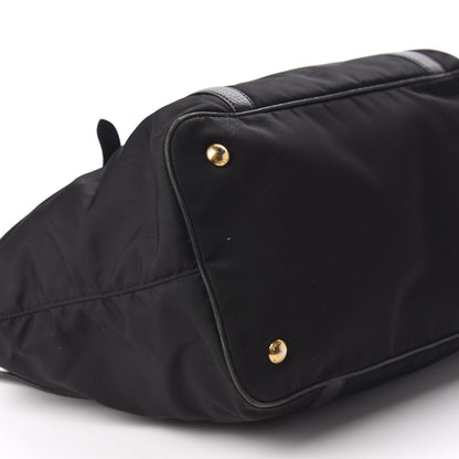 Prada Tessuto Nylon Vitello Daino Tote Black 5 of 9