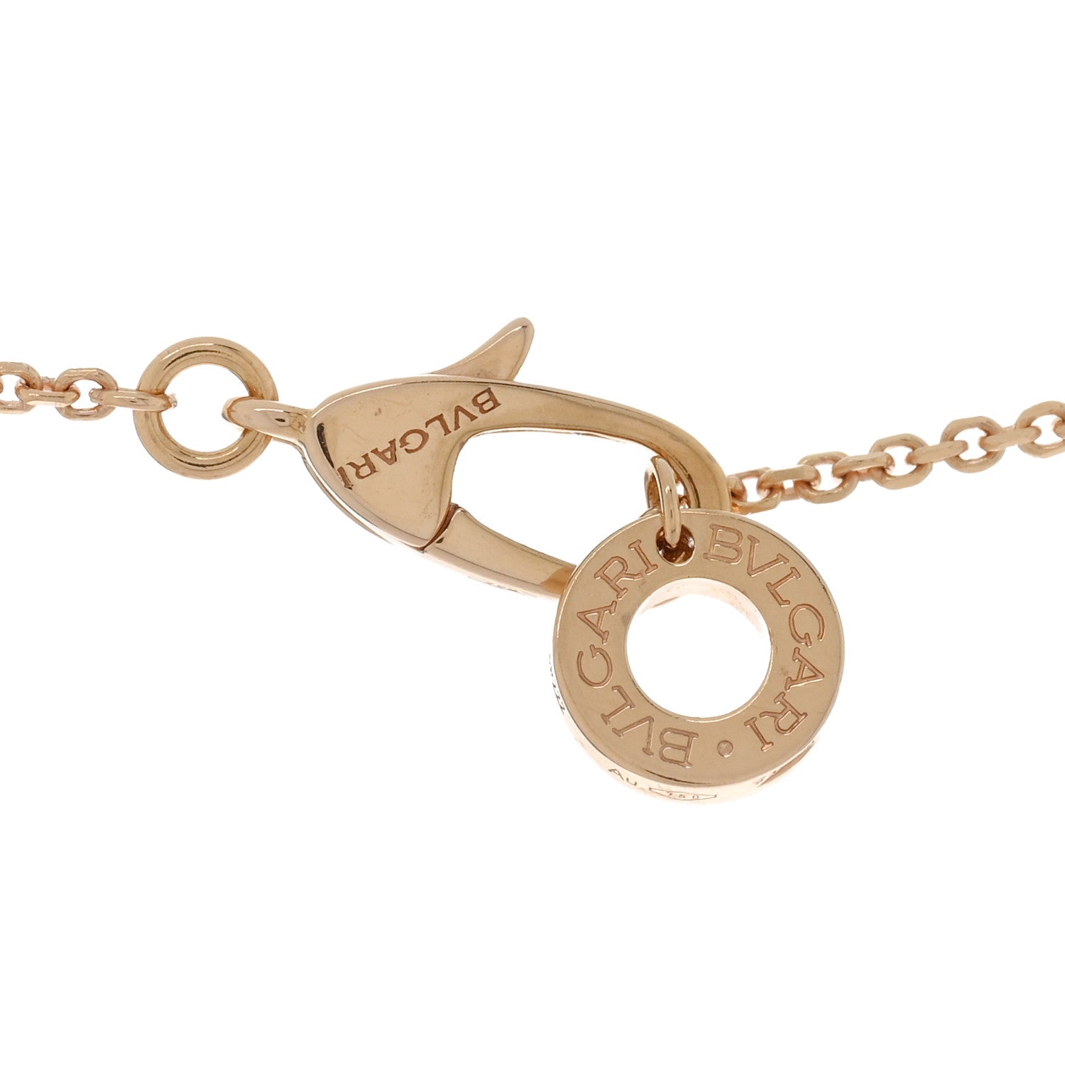 Bulgari 18K Rose Gold Diamond Carnelian Divas' Dream Pendant Necklace 4 of 5