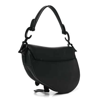 Christian Dior Ultra Matte Calfskin Mini Saddle Bag Black 3 of 12