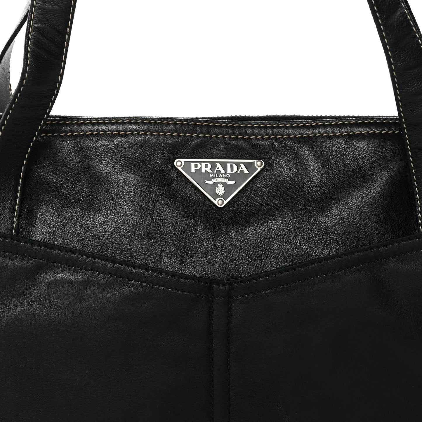 Nappa Pocket Satchel Black