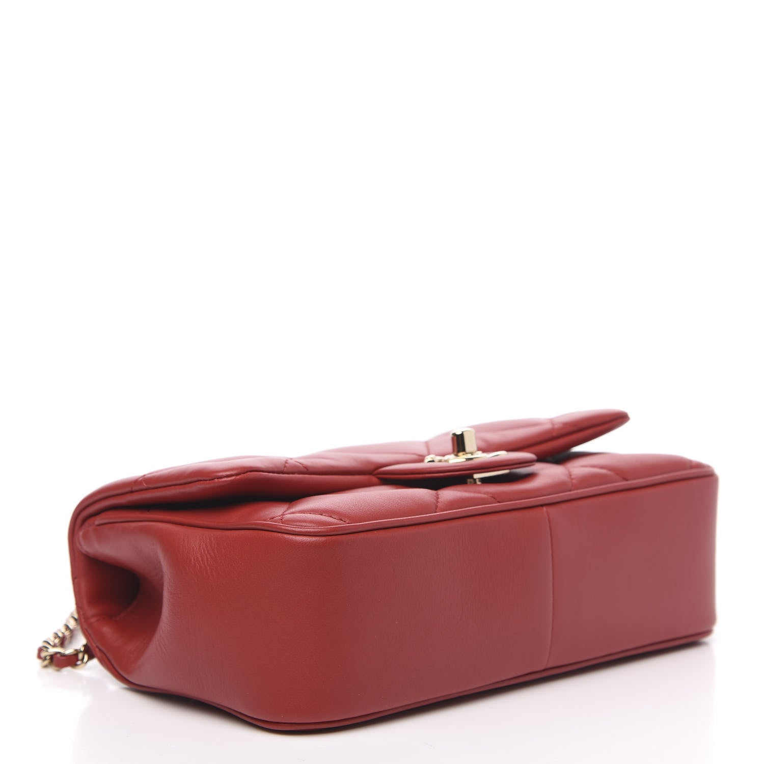 Chanel Lambskin Quilted Small Easy Carry Flap Red 3 of 10