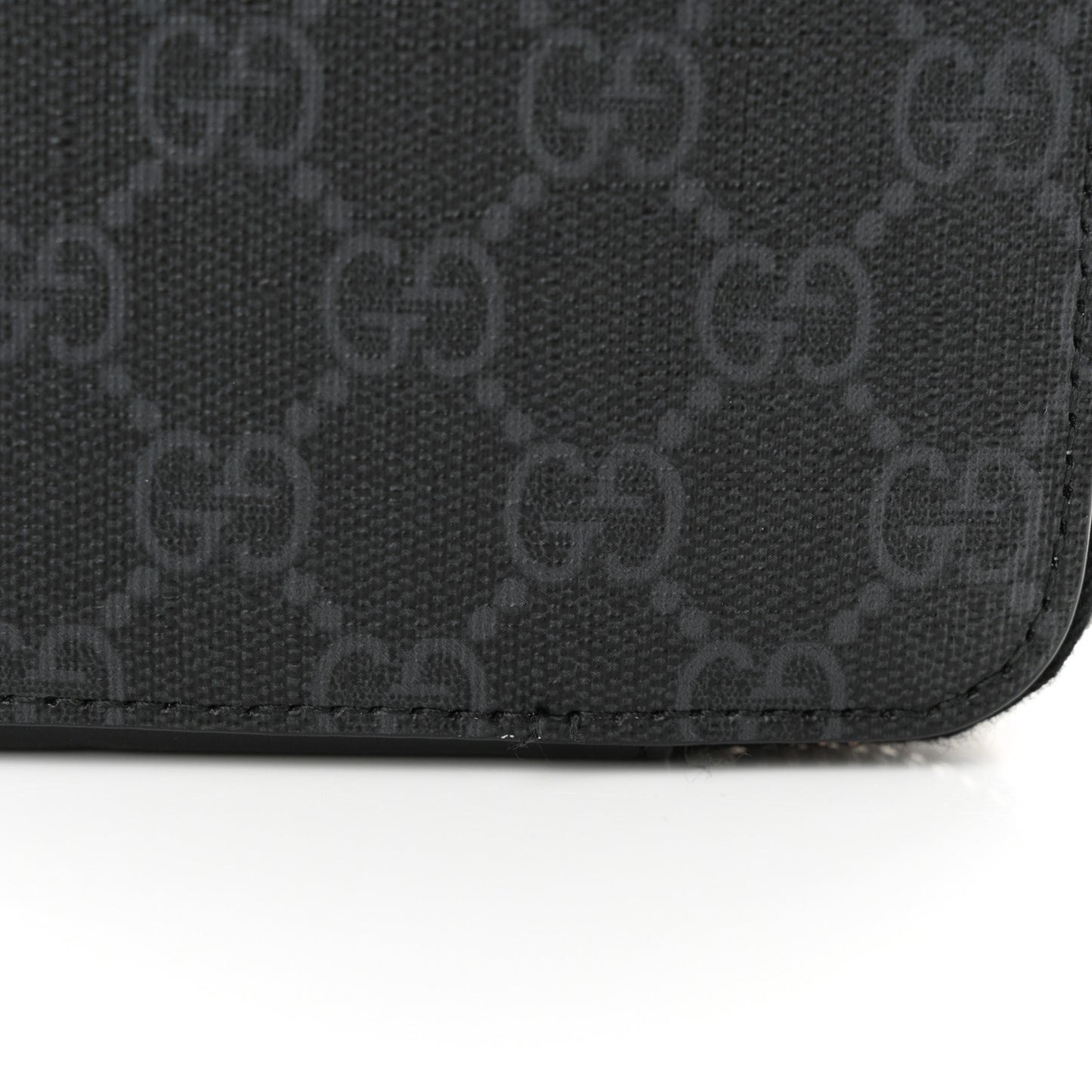 GG Supreme Monogram Web Mini Shoulder Bag Black Grey