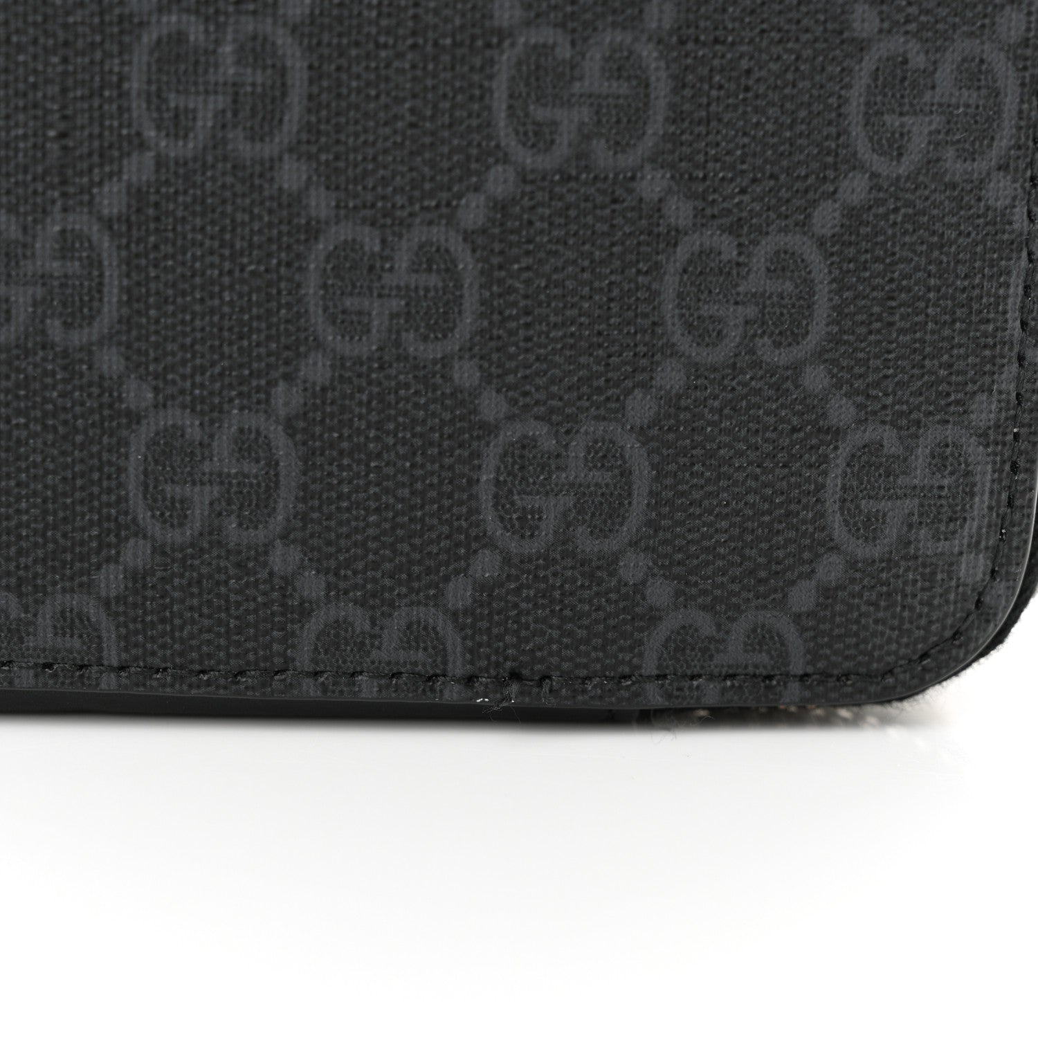 Gucci GG Supreme Monogram Web Mini Shoulder Bag Black Grey 10 of 13
