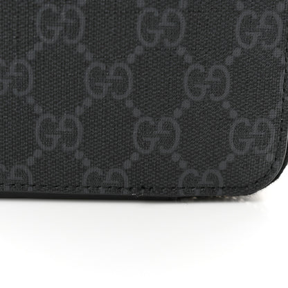 Gucci GG Supreme Monogram Web Mini Shoulder Bag Black Grey 10 of 13
