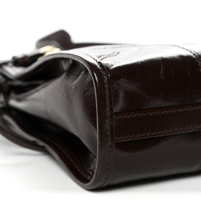 Prada Soft Lux Calfskin Mini Bonnie Dark Brown 8 of 9
